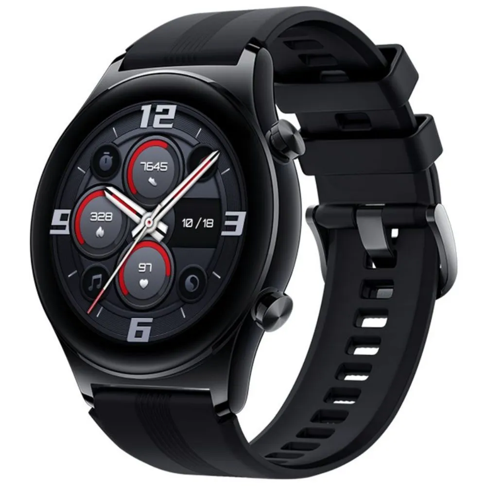 Honor Smart Watch GS 3 Surveillance de l'oxygène sanguin GS3, double fréquence, écran AMOLED 1,43", Bluetooth - Votre compagnon de fitness ultime