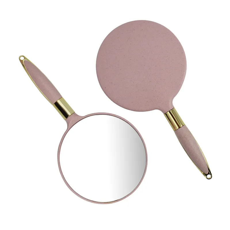 Fashion Hand Hold Compact Mirrors Hurtownia Vintage uchwyt makijażu Makeup Mirror Tools Tools 4 Kolor okrągły i kwadratowy kształt