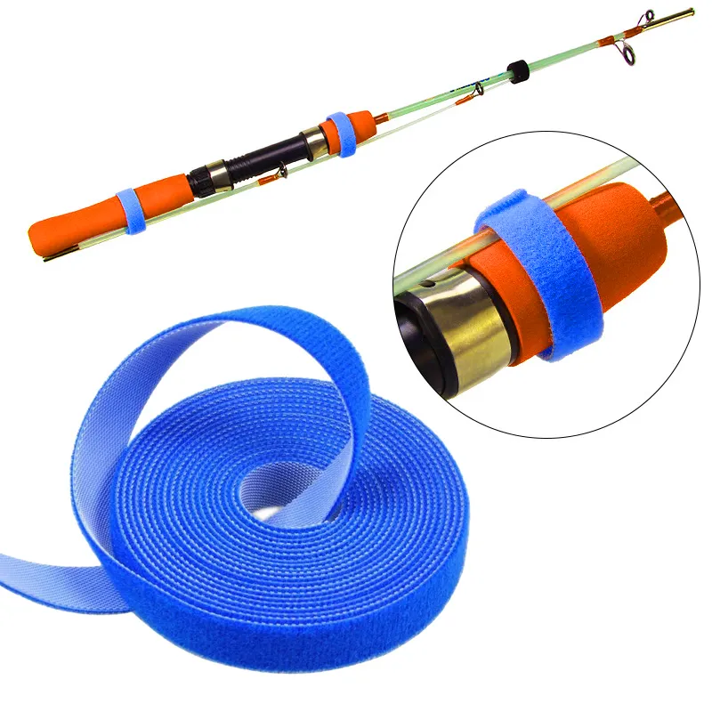 Anzuelos de pesca, 1m, 5m, soportes para varillas, correas, cinturones, tirantes, sujetador, gancho, lazo, Cable, lazos, cinturón, herramientas, accesorios, Gadget 230606