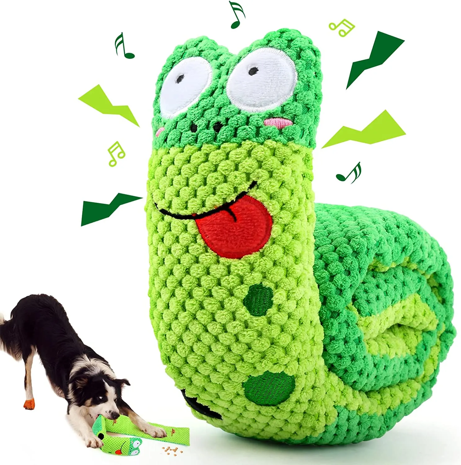 Squeak Dog Toys Stress Release Game Dog Puzzle Toy IQ Training Dog Snuffle Toys Lämpliga för små medium och stora hundar