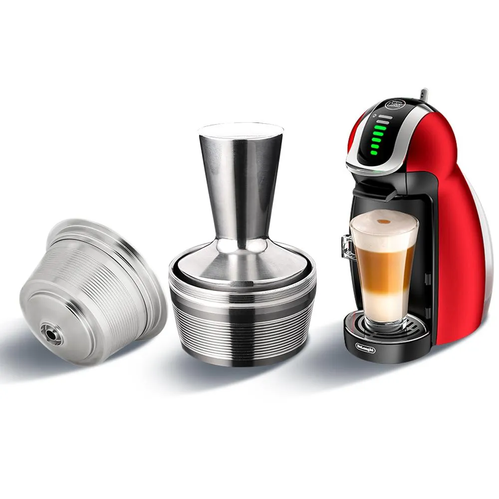 Verktyg icafilas Stianless Steel återanvändbar vertuolinkapsel för nespresso vertuo kaffefilter espresso för vertuo plus dl evn 155