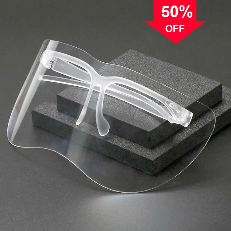 Bil ansiktssköldglasögon ögonskydd anti-splash anti-dimma transparent ansiktsmask halva ansiktssäkerhetsglasögon skyddsglasögon unisex