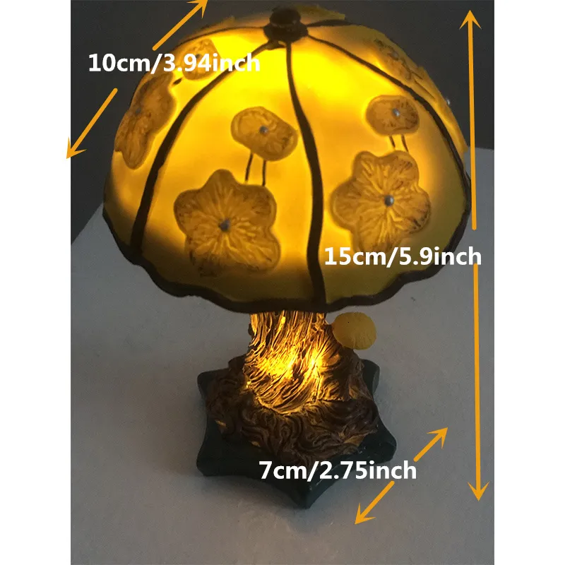 Lampe de Table plante champignon, décoration de maison, ornement