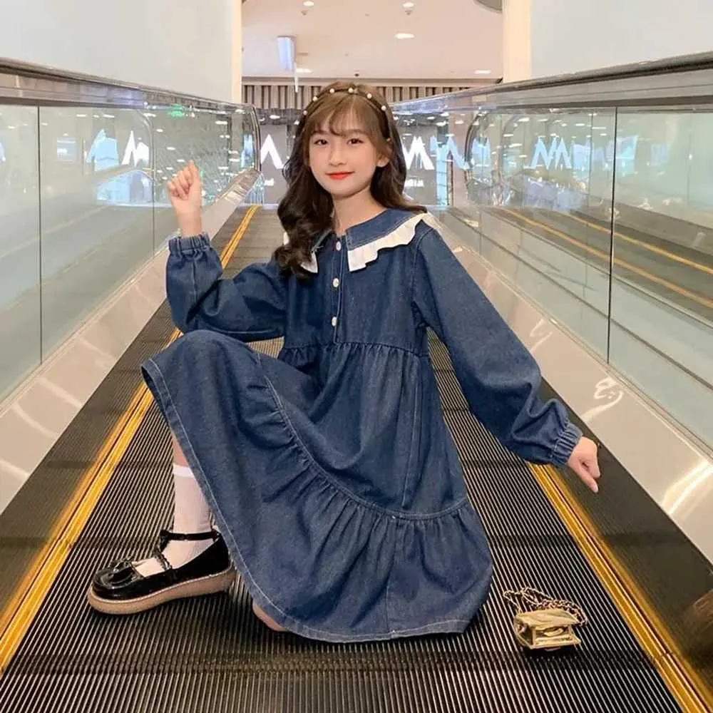Robe En Jean Old Navy Fille - Taille 6/7, Bleu Délavé - Occasion Très Bon état