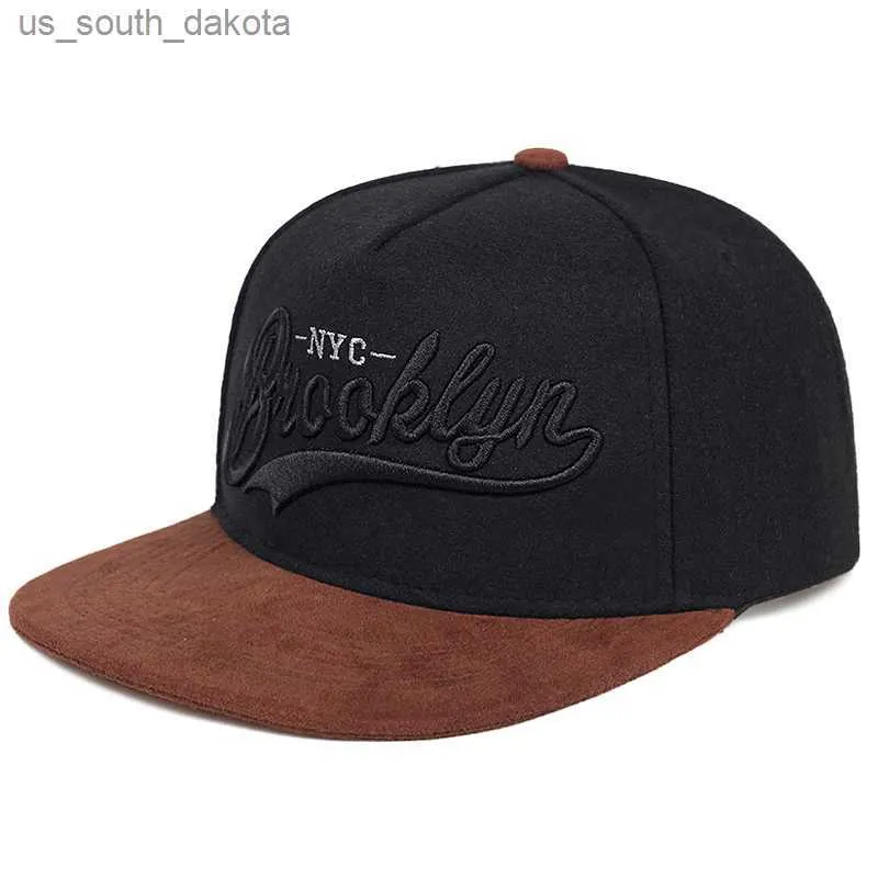 Nieuwe BROOKLYN brief borduren baseball cap mode hiphop tij caps mannen en vrouwen universele platte hoed buitensporten zonnehoeden L230523