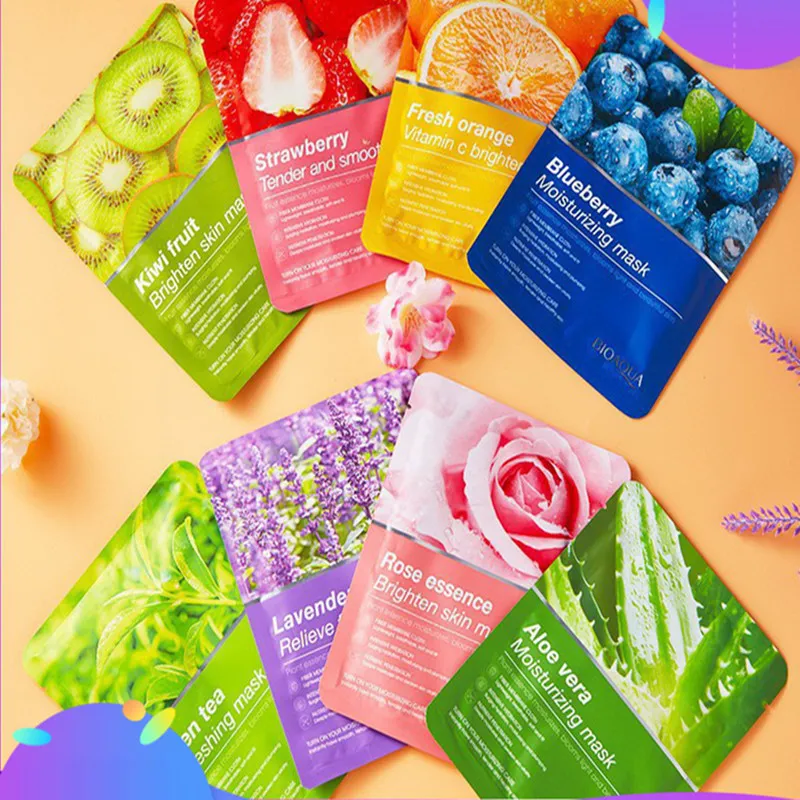 Plant Fruit Face Mask hydraterende hydraterende huid Gezichtsmaskers huidverzorging