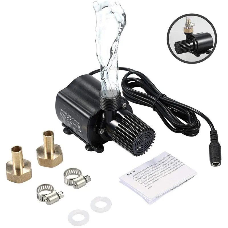 Pompes DC 12V Micro pompe à eau Submersible sans brosse Mini Aquariums pompe de circulation pompe de fontaines d'eau de haute qualité