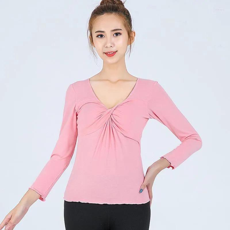 Aktive Shirts Frauen Sport Top Frühling Sommer Yoga Kleidung Laufen Abnehmen Elegante Atmungsaktive Weiche Professionelle Fitness Tanz Gym Kleidung