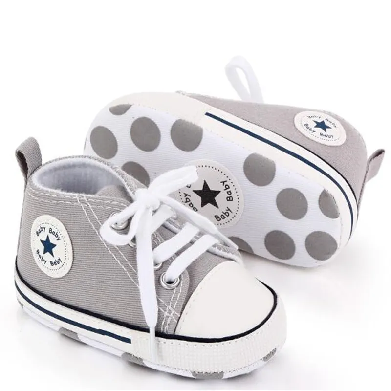 Mode Baby Eerste Wandelaars Peuters Kinderen Canvas Sneakers Pasgeboren Baby Jongens Meisjes Prewalker Zachte Zool Schoenen