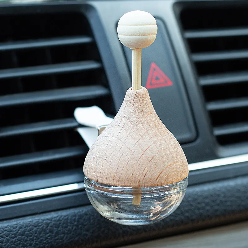 Kaufe 1 Stück Auto hängender Parfüm-Anhänger Duft-Lufterfrischer Leere  Glas-Parfüm-Diffusor-Flasche Aromatherapie