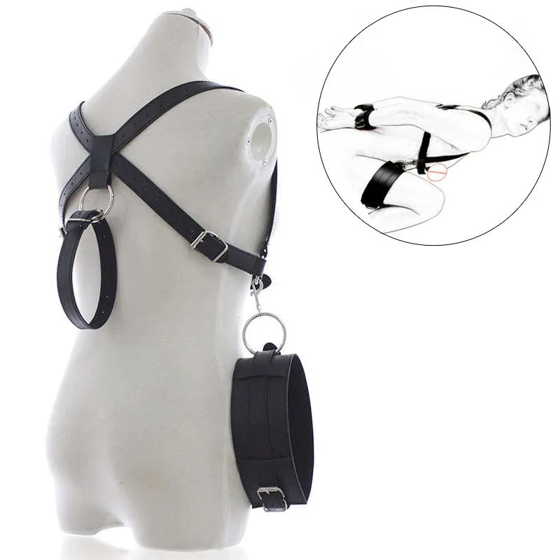 Produits de la cuisse de retenue à épandeur Spareter BDSM Bondage Sex Sex Set Set Fernet de ceinture de jambe avec poignets