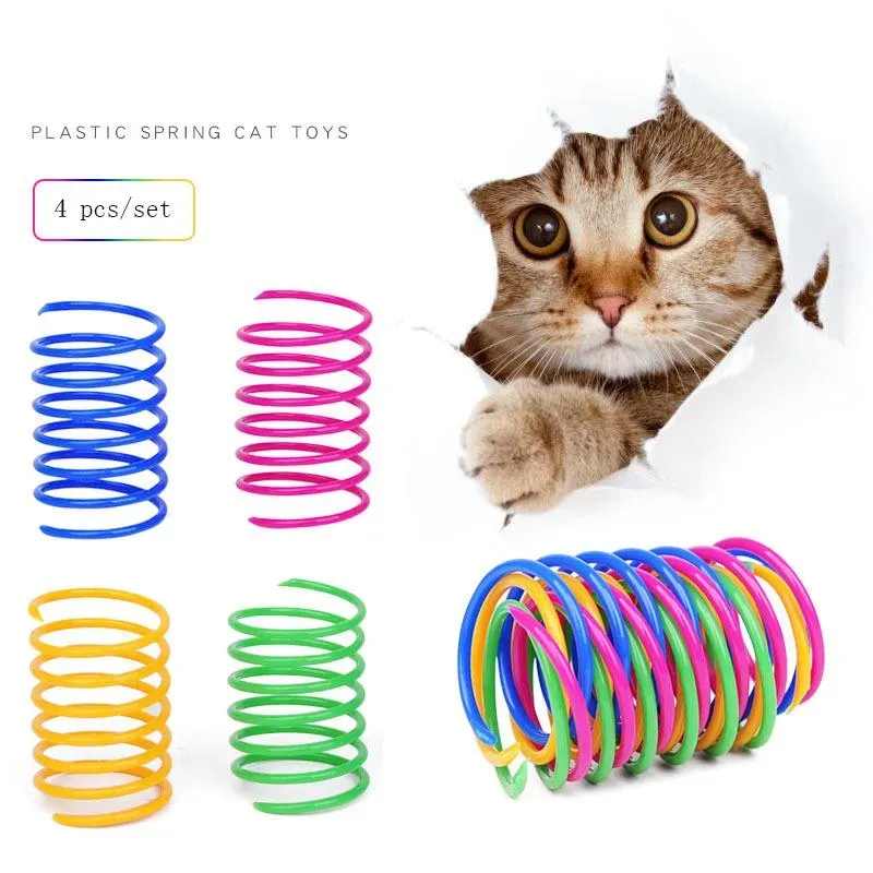 قطط جميل قطط صغير من البلاستيك القطط البلاستيكية الزببر ، لعبة الضرب ، الحيوانات الأليفة ، المواد البلاستيكية ، أربعة ألوان مختلطة لكل مجموعة