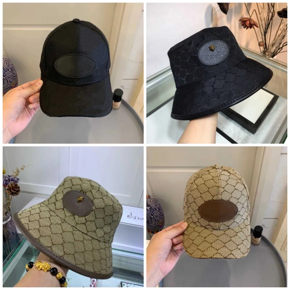 Moda Tasarım Mektubu Casquette Buck Hat Erkek Kadınlar Katlanabilir Kapaklar Siyah Balıkçı Takılı Şapka Beach Sun Visor Geniş Kötü Şapkalar Katlanır Bayanlar Bowler Bowler
