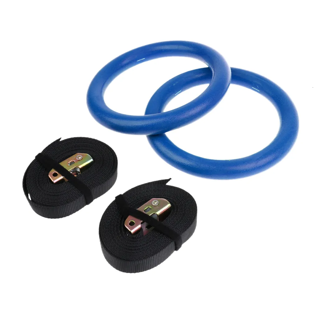 Gymnastic Training Strength Rings With Straps Home Gym Fitness Bodybuilding