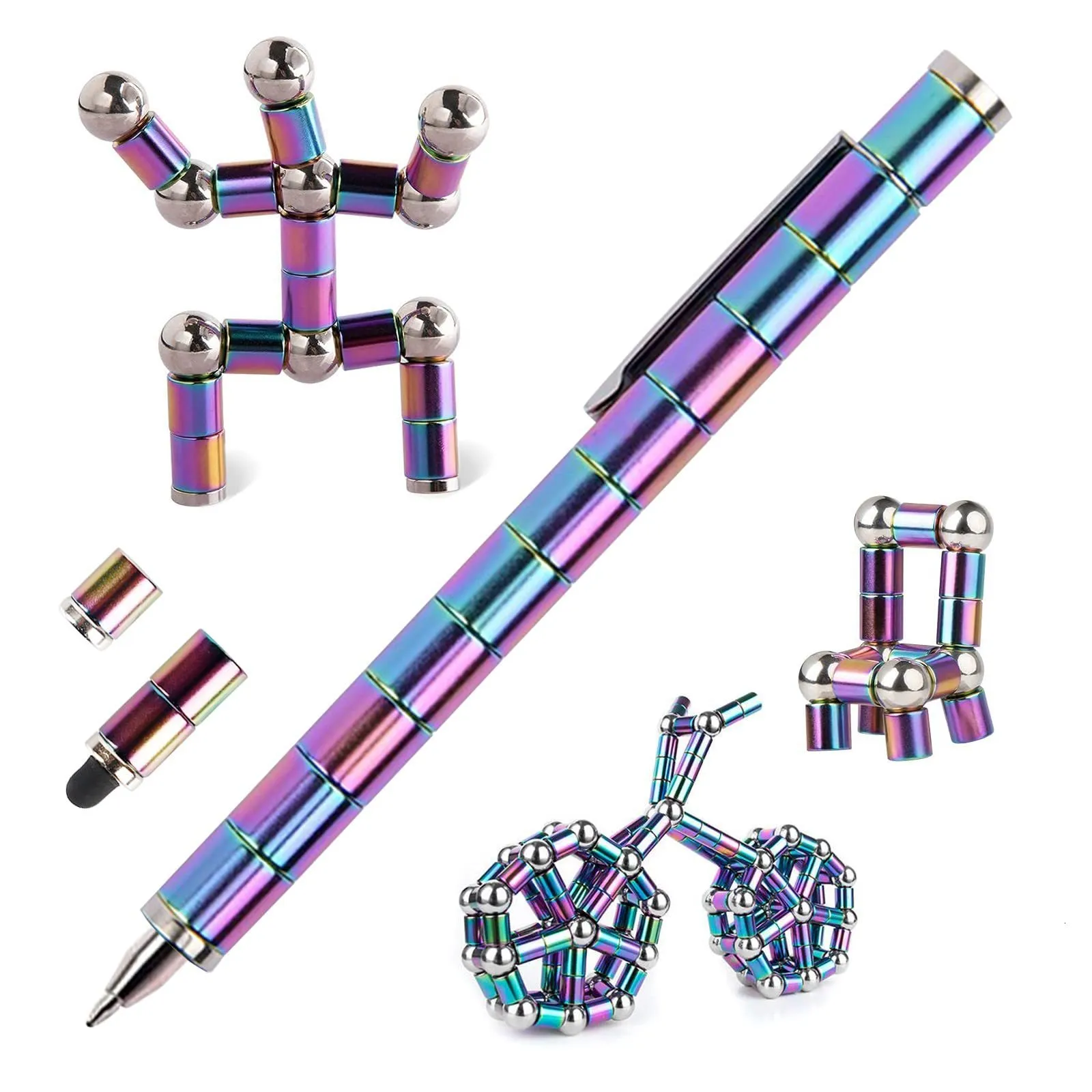 Multifunctional Magnetic Fidget Pen Deformable Magnet Writing