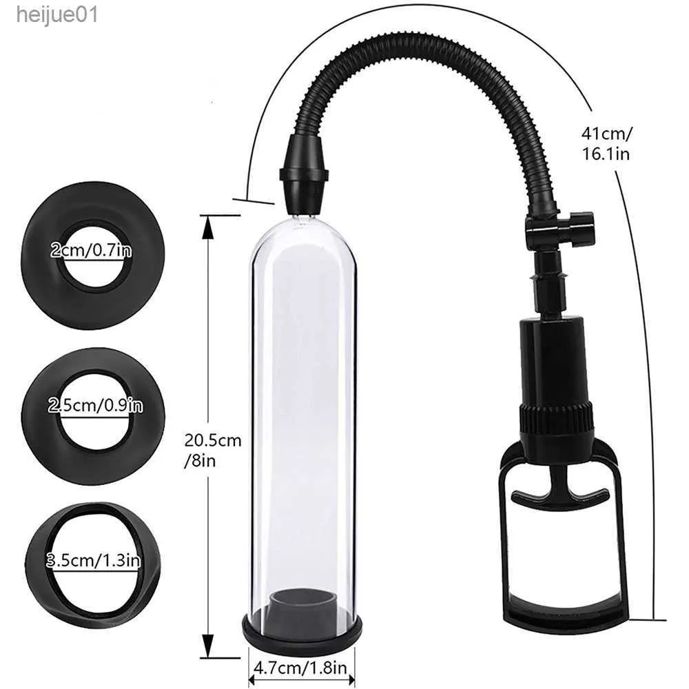 Adult Sex Producten Air Zuig Trillingen Penis Vacuümpomp Mannelijke Masturbator Stimulator Uitbreiding Penis Extender Voor Mannen Seksspeeltje L230518