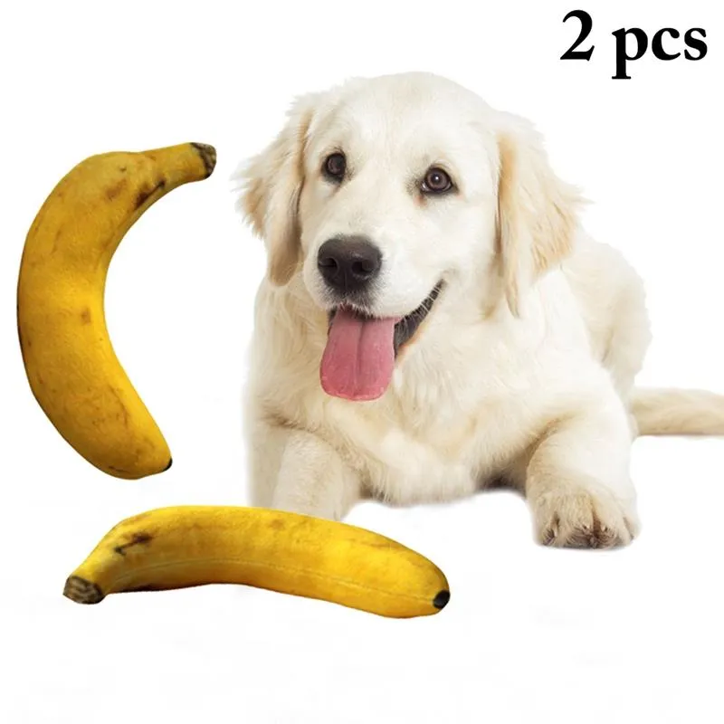 Dorakitten 2pcs/Set Banana Shape Dog Toys Жизненные щенки