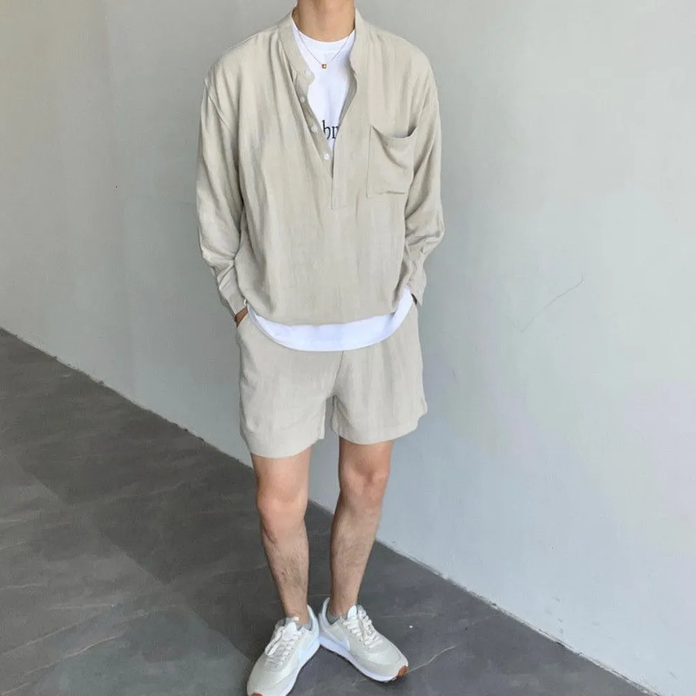 メンズトラックスーツ韓国ファッション夏の男性のための夏の服