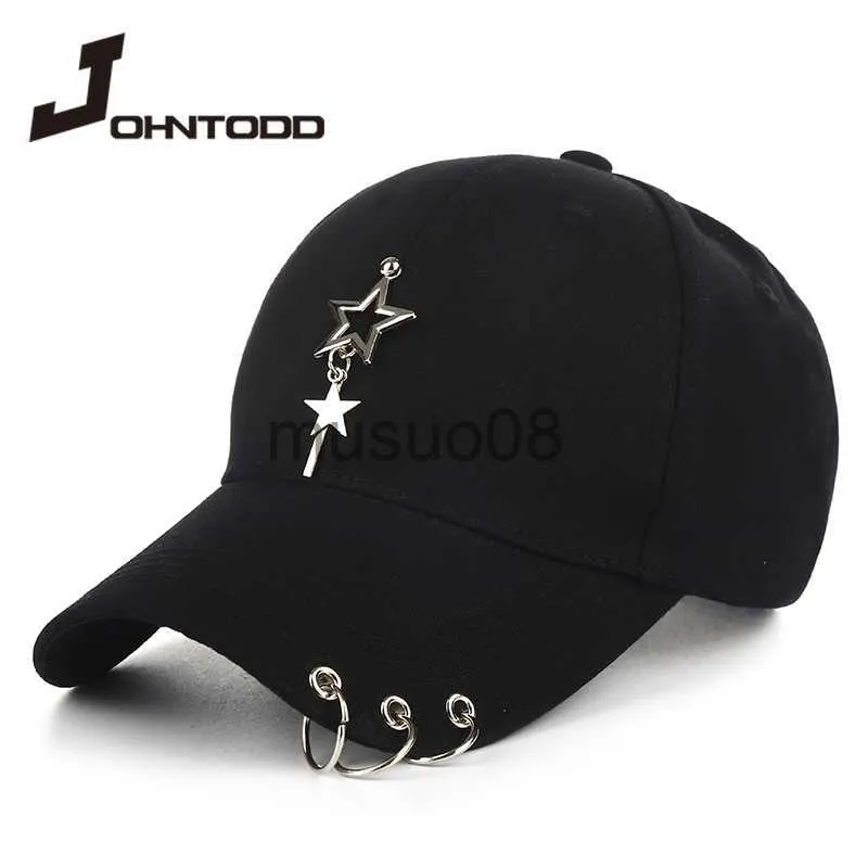 Berretto da baseball Brand New Streetwear Berretto da baseball con anello Uomo Donna Hip Hop Snapback Caps Cappello da baseball stile coreano Cappelli da papà all'aperto Cappello Kpop J230608