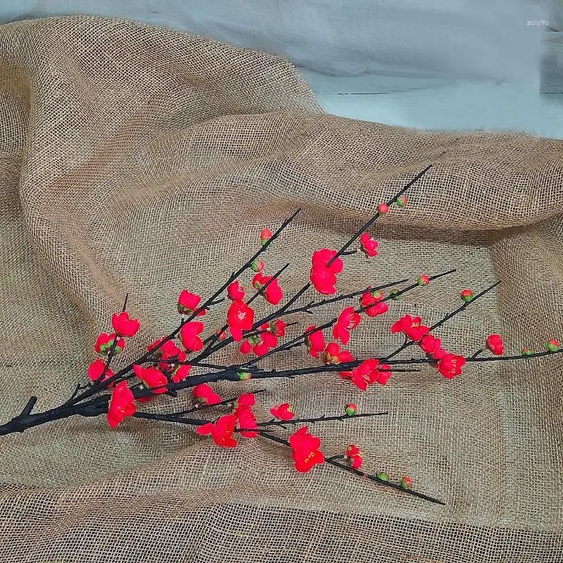 Decorative Flowers 1pc Plum Blossom Artificial Silk Flower Long Branch Winter Fake DIY Home Table Decoration Arrangement