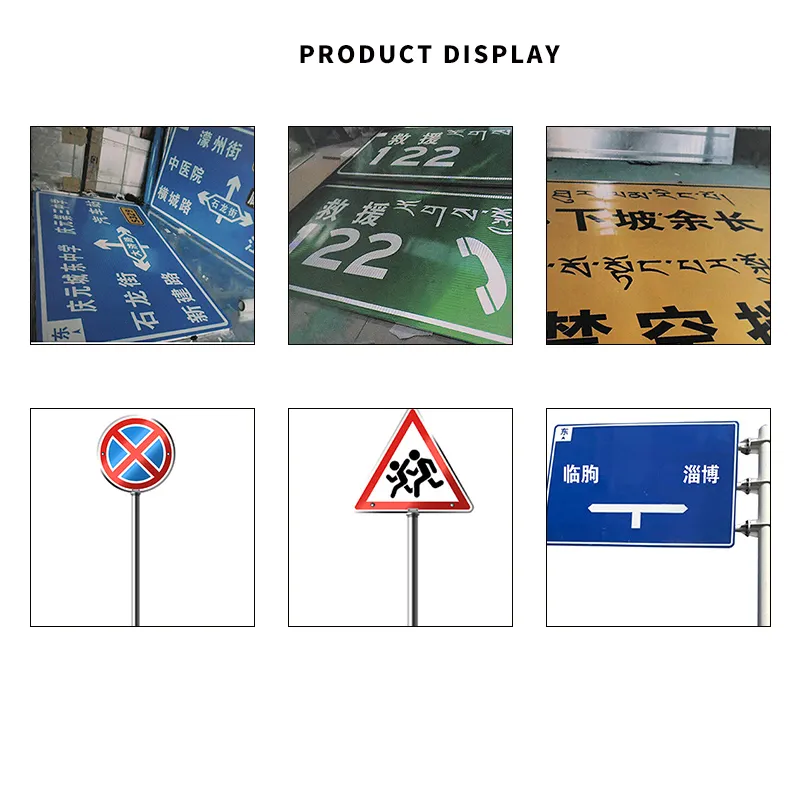 Les fabricants de poteaux de signalisation routière fournissent un poteau de signalisation routière réfléchissant à une colonne et à un porte-à-faux