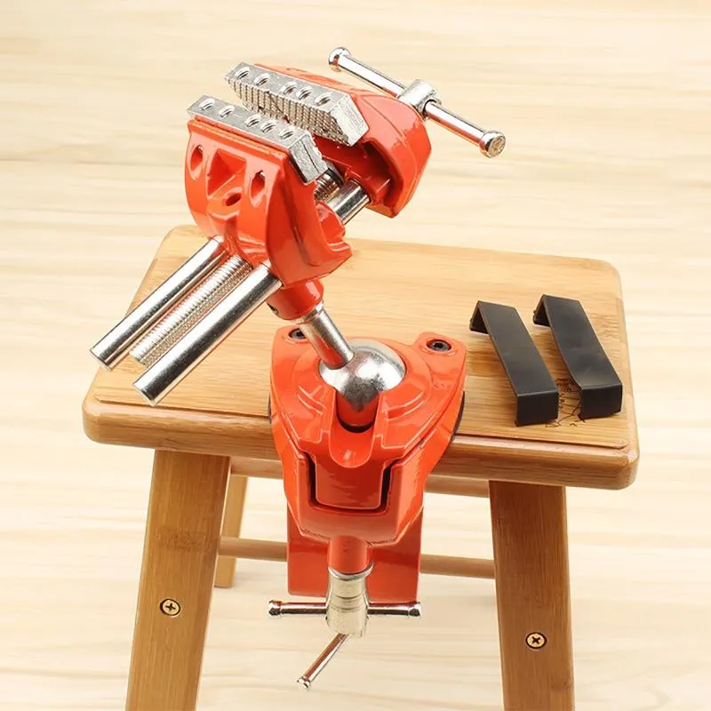 Screwdrivers 360 Degree Rotating Mini Vise Rotates Universal Units Clamp Vice Swivel Table Bench Heavy Duty Multifunction Tabletop Hand Tools