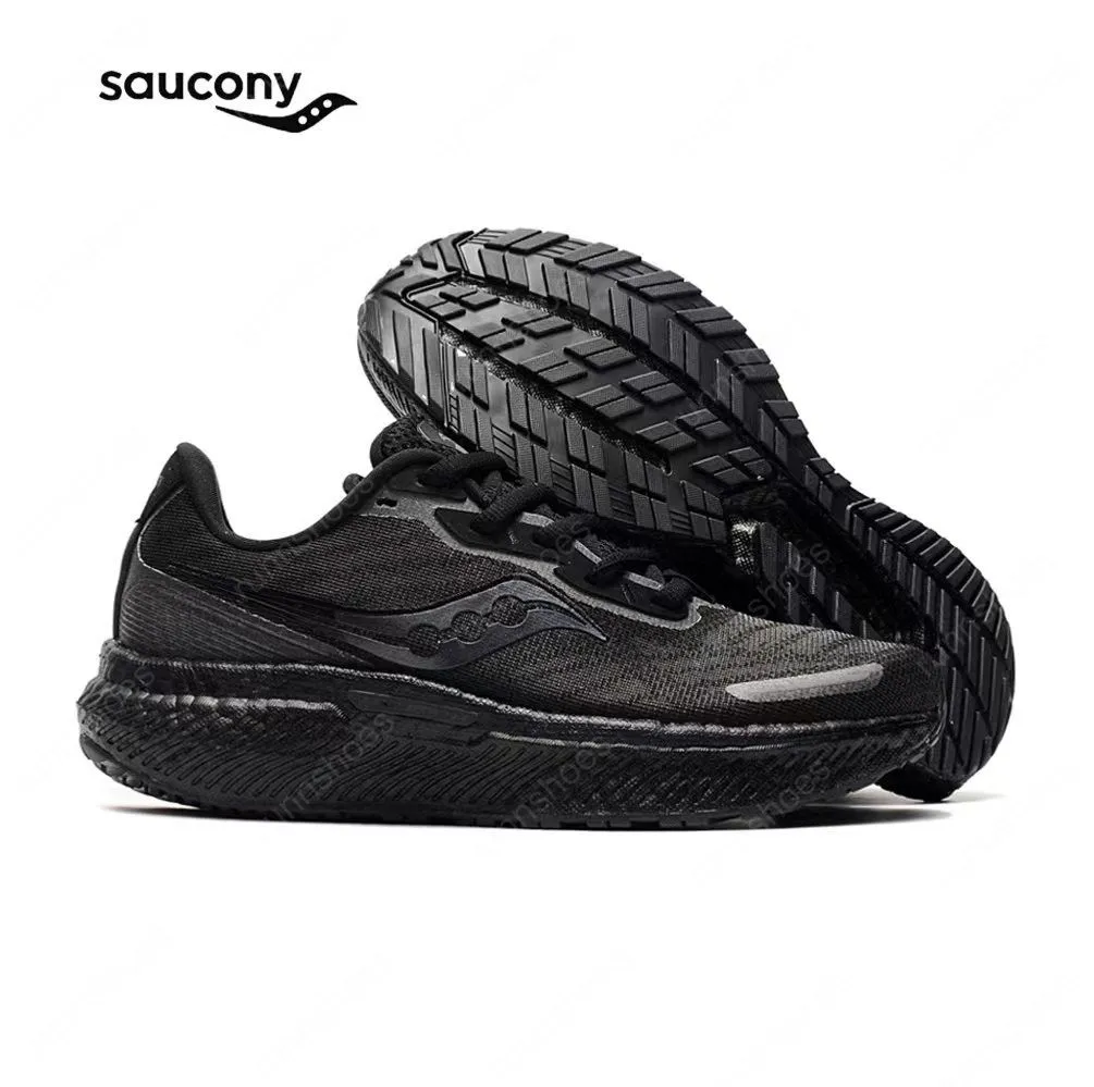  Saucony Tenis de correr Triumph 19 para hombre, Negro/Blanco :  Ropa, Zapatos y Joyería