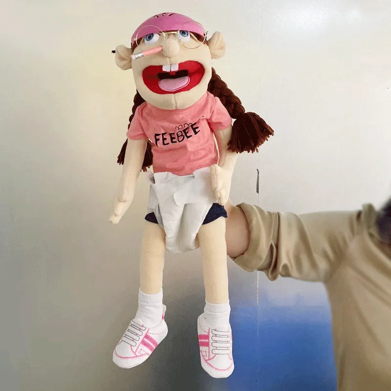 2023 Nouvelle marionnette Jeffy Feebee Puppet, drôle de fille, poup