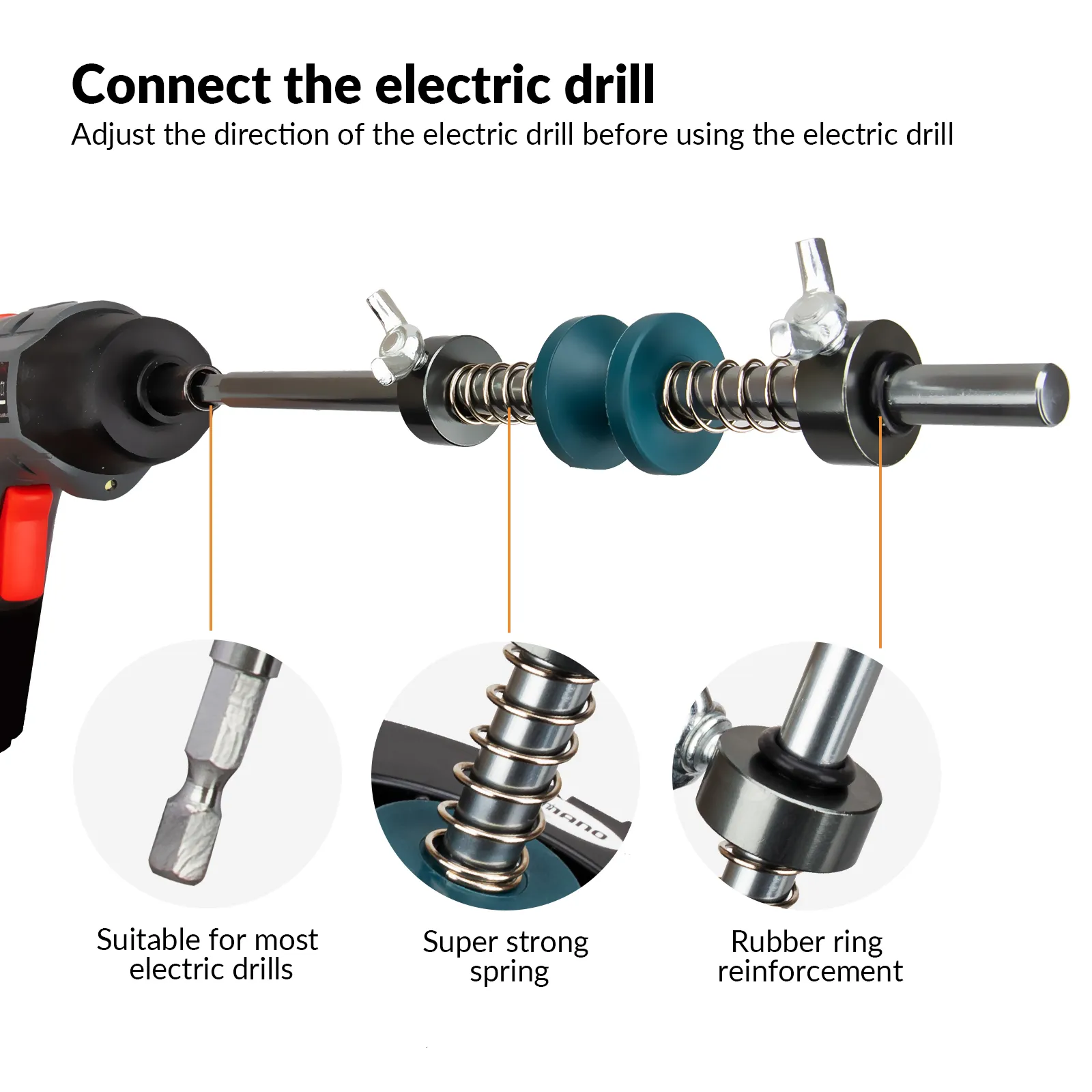 Fishing Hooks Portable Electric Drill Type Line Winder Reel