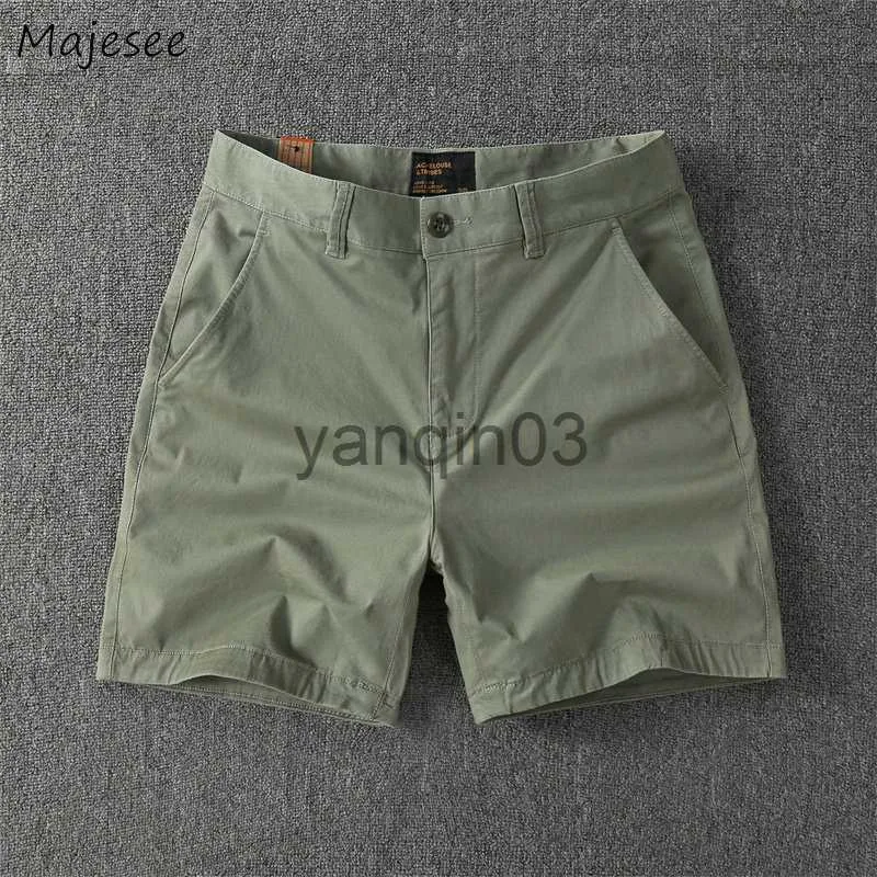 Herr shorts casual shorts män mode mager sommar trendiga fickor s-4xl kläder strand slacks ropa para hombre harajuku dagligen klassisk man j230608