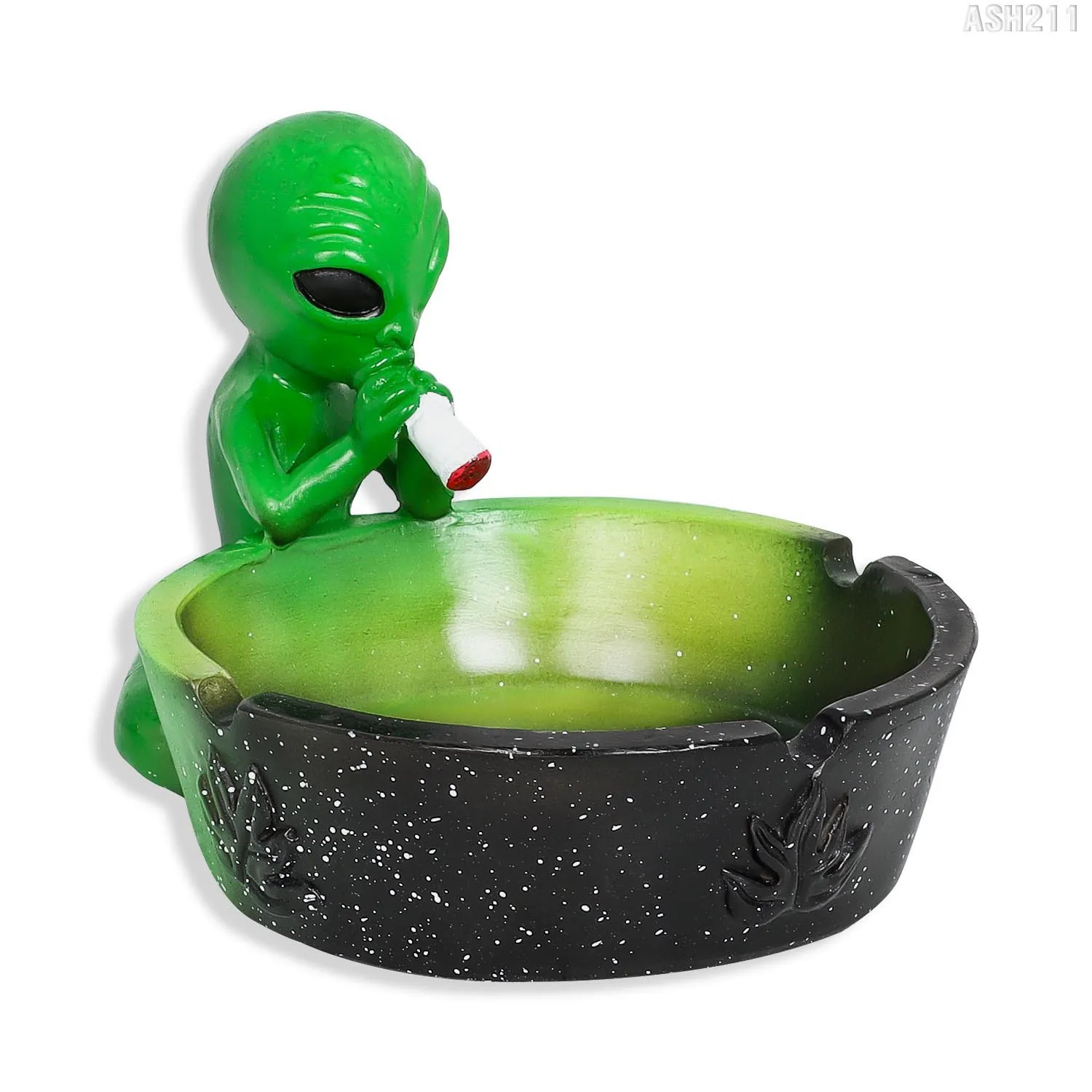 Ashtray Smoke Shop Alien Human Shaped Ashfray 110mm Size Harts Ashfray Ashfray för Bong Dab Rig engångs Shisha Vape Pen