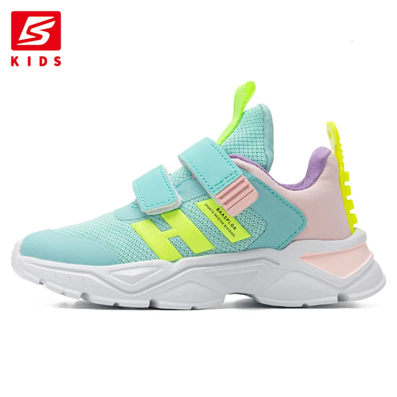 Atletisk utomhus andningsbara barn sneakers mode flickor pojkar springskor bekväm barn sportsko mesh barn casual sneaker 230608