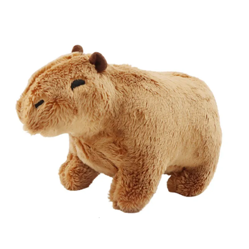 Plyschdockor 18 cm simulering capybara plysch leksak fluffy capybara docka mjuk fylld djur leksak barn födelsedag present leksak hem rum dekor 230608