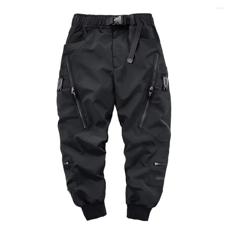 Pantaloni da uomo Black Cargo Men Joggers Original Fashion Streetwear Hip Hop For Man Harajuku Techwear Pantaloni Long Zipper Tactical