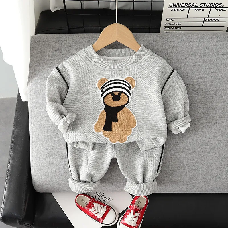 Cartoon O Neck Pullover Newborn Sweater Set For Baby Boys And Girls Spring Autumn Collection 18 Months Long Sleeve Hoodies And Pants Toddler Outfits 230608 From Wai07 11.57 DHgate.Com