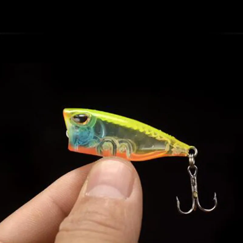 Mini Popper 3d Printed Fishing Lures Kit Set With Box 4cm/3.5g