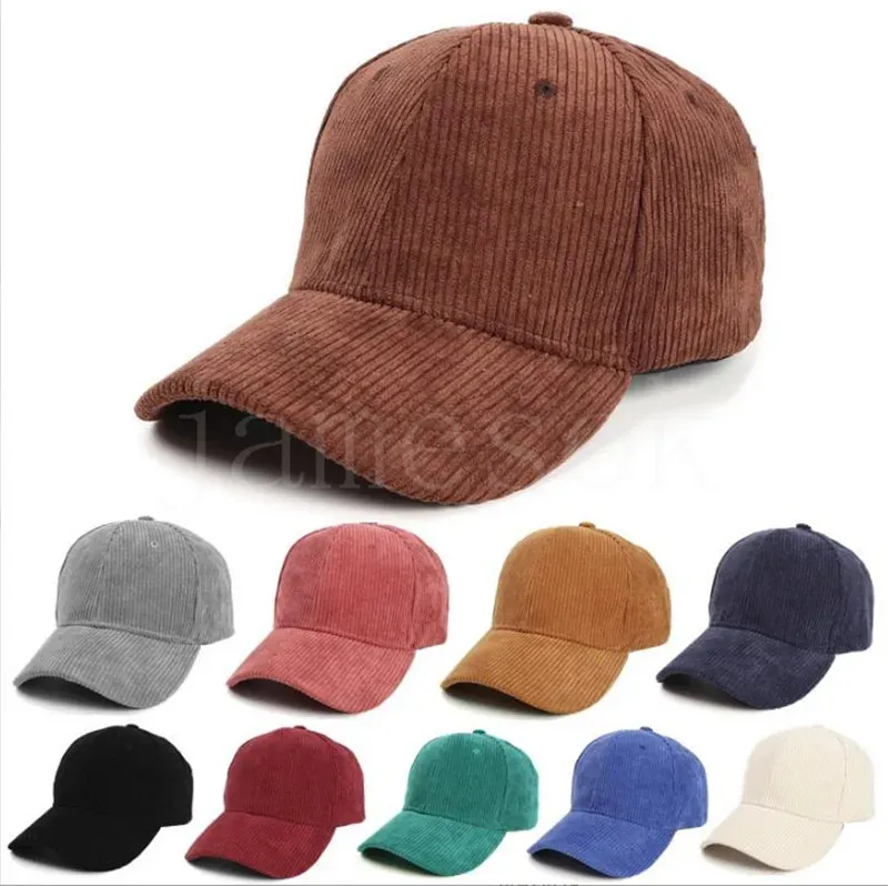 ربيع الخريف corduroy cap baseball cap للجنسين قبعة البيسبول القبعة النساء الرجال في الهواء الطلق قابلة للتعديل الهيب هوب gorras snapback de545