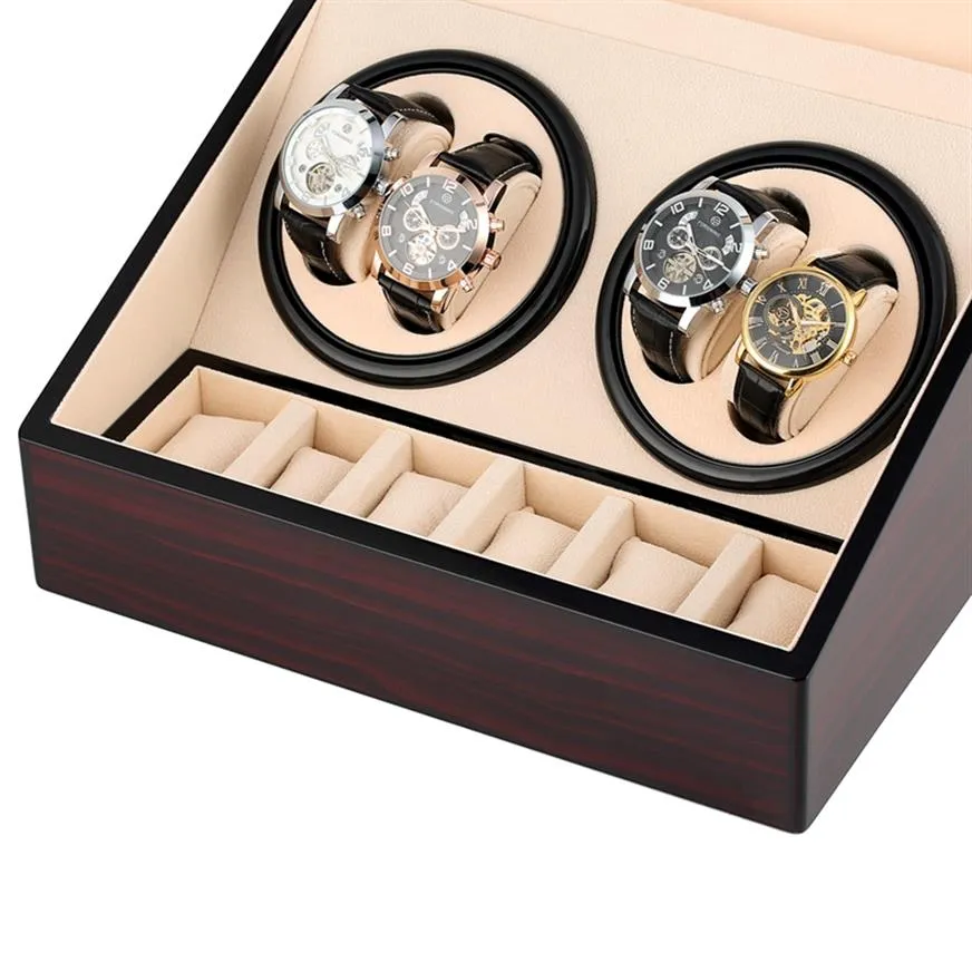 Automatyczne nawijniki zegarków Otwórz silnik luksusowy zegarek kręte wiatry do przechowywania obudowy Kolekcja Kolekcja Silent Silnik 297W