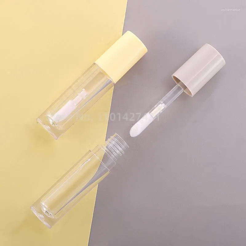 Storage Bottles Thick Rod INS Style Empty Transparent Lipgloss Packing Containers Cosmetic Lip Glaze Tubes Gloss Refillable Bottle Container