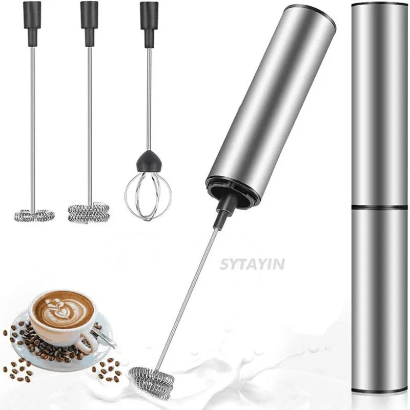 Mixer Mini Tragbarer USB -wiederaufladbarer Milch Framter 2geschwindigkeit einstellbare Haushaltshandmixer für Eiermilch Cappuccino Whisk Tools