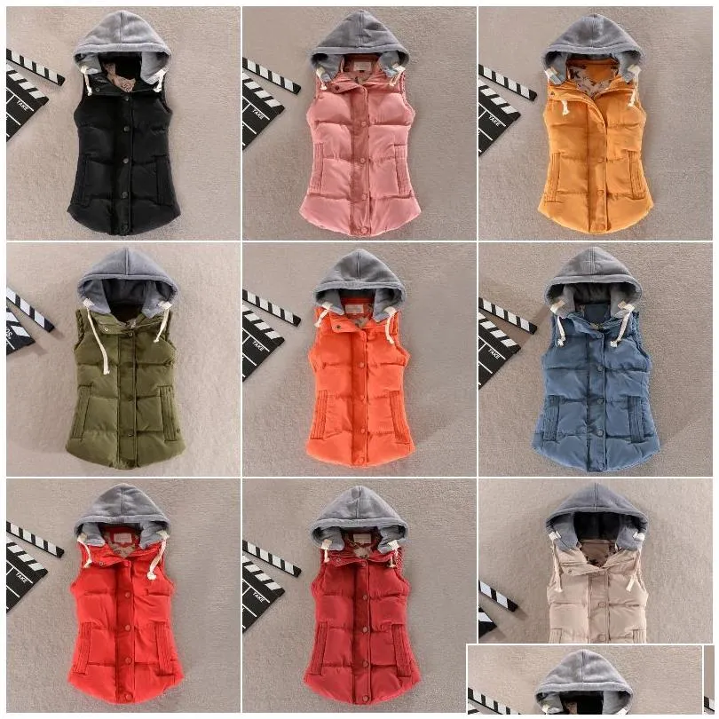 Yoga Outfit Lu Womens Down Jackets Hoodies Vest Parkas Waistcoat Tops Ladies Outerwear Coats Winter Thick Coat Keep Warm Plus Szie D Dh6Mg