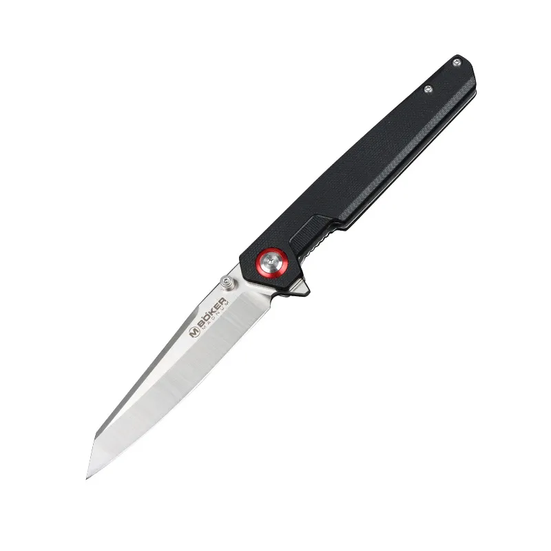 Topkvalitet Flipper Taktisk vikkniv 440B Tanto Blade G10 Handle Ball Bearing Fast Open EDC Poket Knives