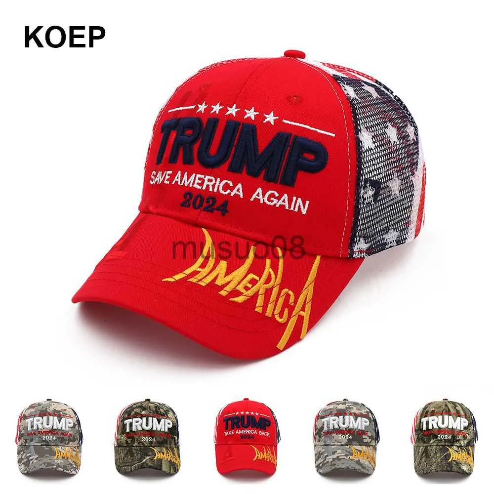 Ballkappen Neue Donald Trump 2024 Kappe USA Baseballkappen SAVE AMERICA AGAIN Snapback Präsident Hut Stickerei Großhandel Drop Shipping Hüte J230608