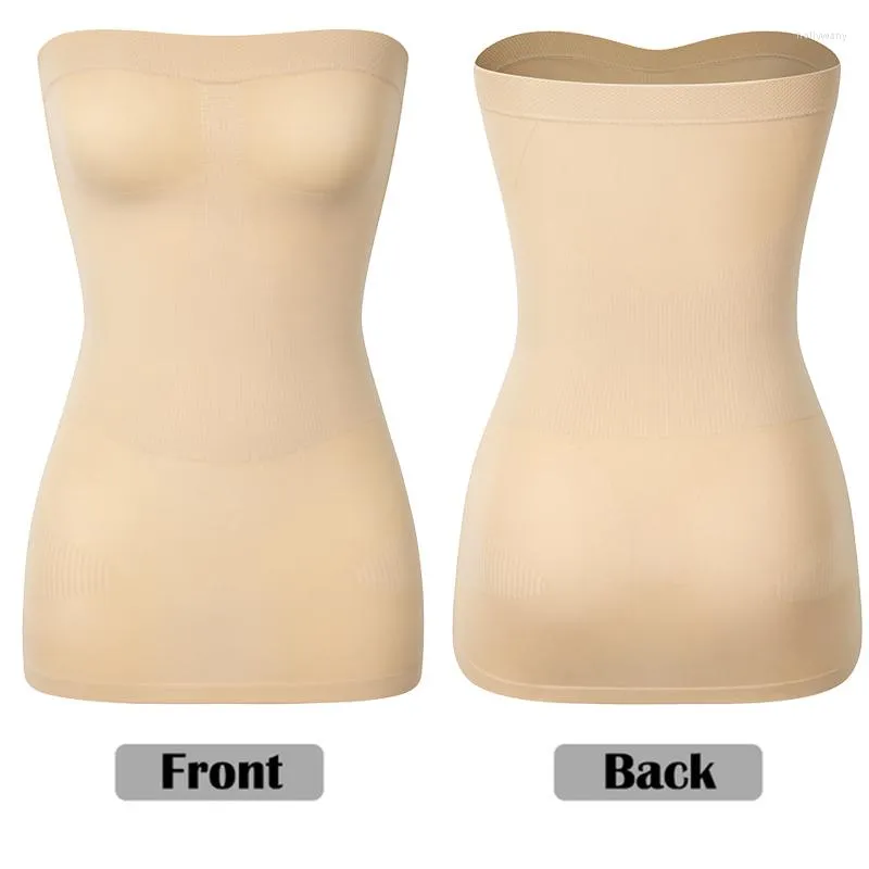 MISS MOLY Women's Strapless Shaperwear Full Body Slip Seamless Targeted  Firm Tummy Control Slip Under Dresses 