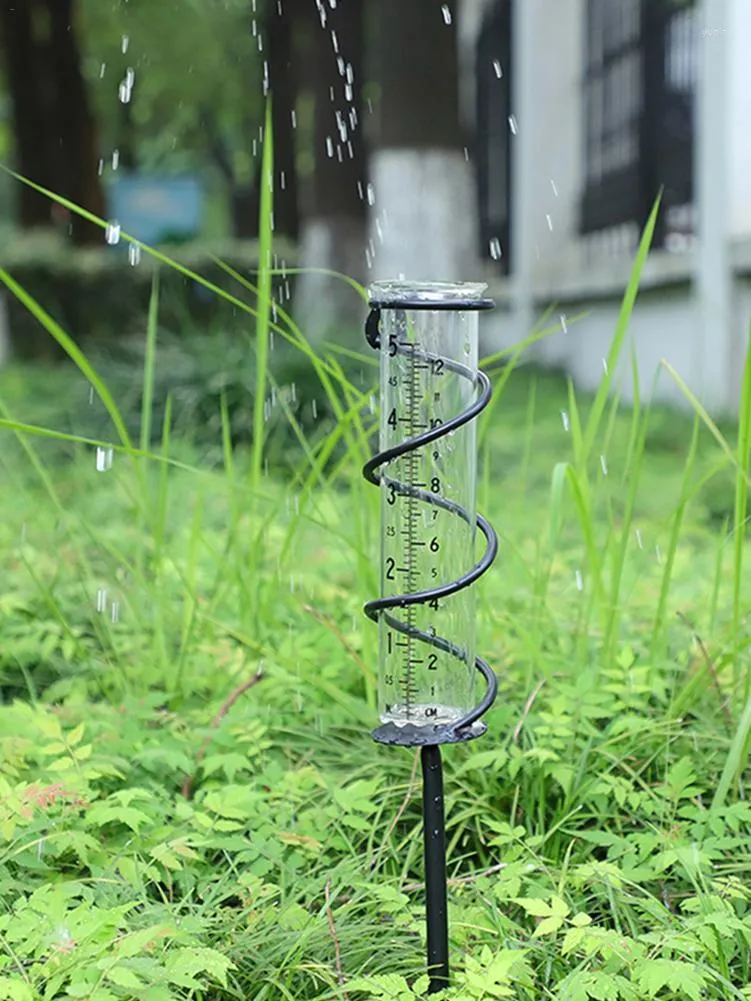 水散水雨量ゲージガーデンアウトドア観測記録小さな木製のスティックはどこにでも挿入されています農業技術者ツール