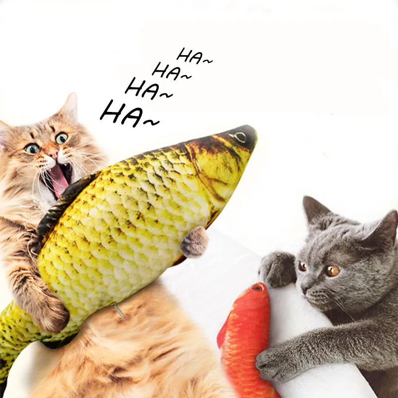 squirming fish cat toy