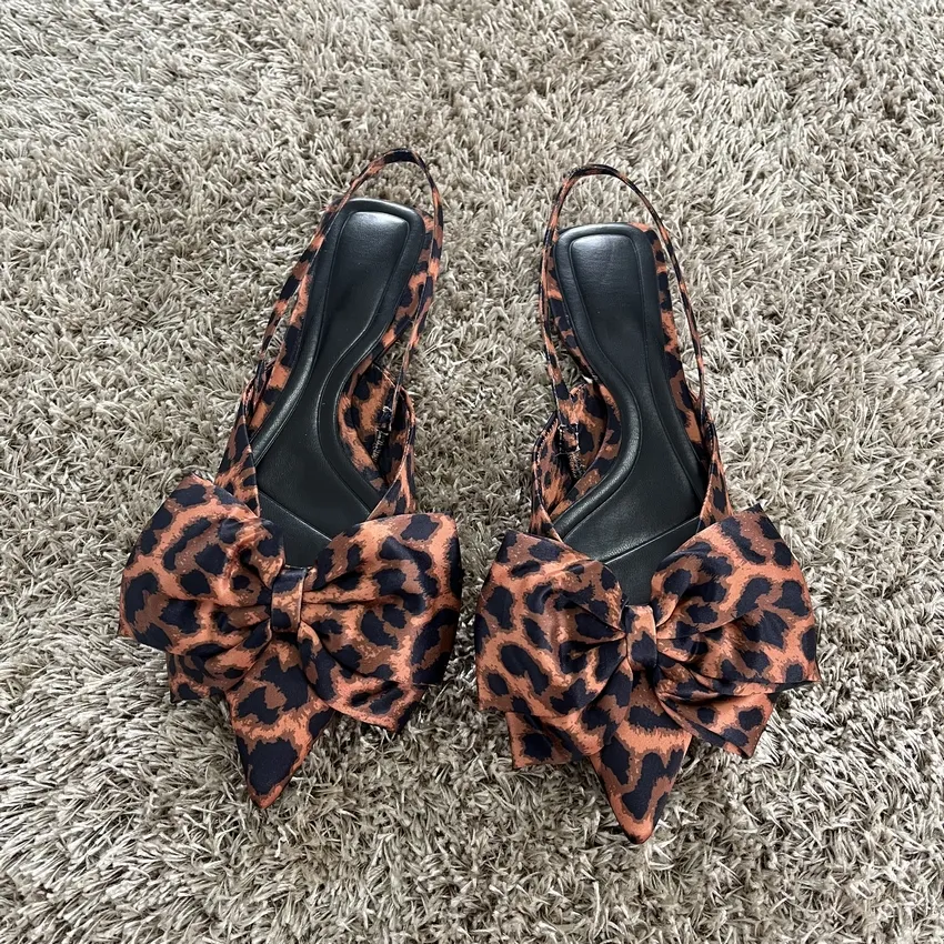 Sommer frau Leopard Print Flache Schuhe Casual Spitz Süße Bogen Pumps Wohnungen Komfortable Slip Auf Einzelnen Schuhe Frauen neue