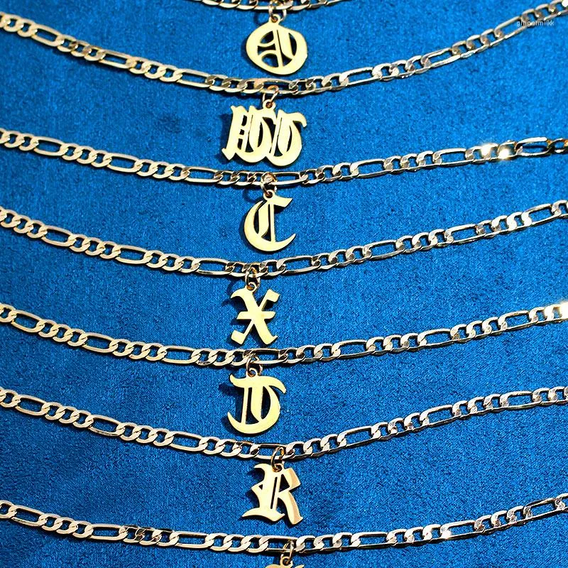 Bracelets de cheville 2023 couleur or lettre initiale Bracelet pour femmes A-Z Alphabet réglable mode cheville plage pieds nus pied bijoux