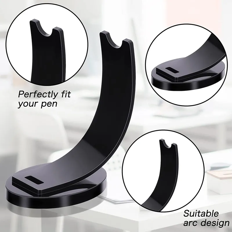 Acrylic Pen Holder Pen Display Stand Pencil Display Holder Fountain Pen Ballpoint Pen Display Rack for Home School Office