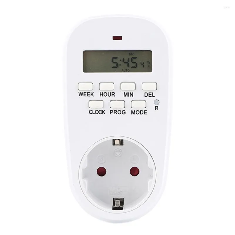 Watering Equipments 24Hour Scheduled Outlet Timer Home Appliance Interval Clock Wall Plate EU Plug Office El Commercial Graded